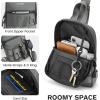 imageG4Free Small Crossbody Sling Bag Mini Tactical Chest Bag Waterproof EDC Shoulder Bag for Men WomenGrey