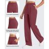 imageG4Free Smoofit Modal Soft Women Wide Leg Sweatpants with Pockets Yoga Pants Casual Lounge Trousers PetiteRegularTallDark Burgundy