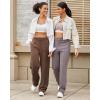 imageG4Free Smoofit Modal Soft Women Wide Leg Sweatpants with Pockets Yoga Pants Casual Lounge Trousers PetiteRegularTallDark Coffee