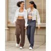 imageG4Free Smoofit Modal Soft Women Wide Leg Sweatpants with Pockets Yoga Pants Casual Lounge Trousers PetiteRegularTallDark Grey