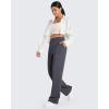 imageG4Free Smoofit Modal Soft Women Wide Leg Sweatpants with Pockets Yoga Pants Casual Lounge Trousers PetiteRegularTallDark Grey