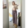 imageG4Free Smoofit Modal Soft Women Wide Leg Sweatpants with Pockets Yoga Pants Casual Lounge Trousers PetiteRegularTallTaupe