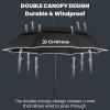 imageG4Free Strongest Golf Umbrella with Full Carbon Fiber Wellconstructed ampamp Super Lightweight ampamp Windproof Double Vented Mesh Canopy Large Oversized Stick Umbrellas for Rain Sun Automatic OpenBlack