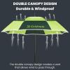 imageG4Free Strongest Golf Umbrella with Full Carbon Fiber Wellconstructed ampamp Super Lightweight ampamp Windproof Double Vented Mesh Canopy Large Oversized Stick Umbrellas for Rain Sun Automatic OpenFluorescentDark Green