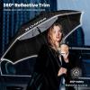 imageG4Free Strongest Golf Umbrella with Full Carbon Fiber Wellconstructed ampamp Super Lightweight ampamp Windproof Double Vented Mesh Canopy Large Oversized Stick Umbrellas for Rain Sun Automatic OpenBlack