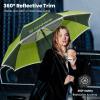imageG4Free Strongest Golf Umbrella with Full Carbon Fiber Wellconstructed ampamp Super Lightweight ampamp Windproof Double Vented Mesh Canopy Large Oversized Stick Umbrellas for Rain Sun Automatic OpenFluorescentDark Green