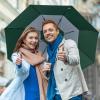 imageG4Free UPF 50 52 Inch UV Protection Umbrella Automatic Open Hook Handle J Stick Golf Umbrellas for Rain Sun ampamp Wind ProtectionSilverGreen
