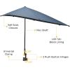 imageG4Free UPF 50 Adjustable Beach Umbrella XL with Universal Clamp for Chair Stroller Wheelchair Golf Cart Bleacher PatioDark Blue
