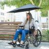 imageG4Free UPF 50 Adjustable Beach Umbrella XL with Universal Clamp for Chair Stroller Wheelchair Golf Cart Bleacher PatioDark Blue