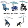 imageG4Free UPF 50 Adjustable Chair Umbrella XL with Universal Clamp UV Protection Sun Shade Umbrella for Beach Chair Stroller Wheelchair Golf Cart Bleacher PatioLake Blue
