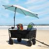 imageG4Free UPF 50 Adjustable Chair Umbrella XL with Universal Clamp UV Protection Sun Shade Umbrella for Beach Chair Stroller Wheelchair Golf Cart Bleacher PatioLake Blue