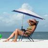 imageG4Free UPF 50 Height Adjustable Chair Umbrella with Universal Clamp for Beach Chair Golf Cart Wheelchair Stroller Bleacher Patio Lake BlueTelescopicBlue
