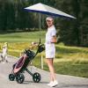 imageG4Free UPF 50 Height Adjustable Chair Umbrella with Universal Clamp for Beach Chair Golf Cart Wheelchair Stroller Bleacher Patio Lake BlueTelescopicBlue