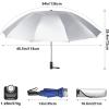 imageG4Free UPF 50 UV Protection 54 Inch Large Reverse Travel Umbrella 10 Ribs Windproof Compact Sun Blocking Inverted Car Umbrellas Automatic Open Close Lake BlueSilverUVBlueSilver