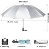 imageG4Free UPF 50 UV Protection 54 Inch Large Reverse Travel Umbrella 10 Ribs Windproof Compact Sun Blocking Inverted Car Umbrellas Automatic Open Close Lake BlueSilverUVLake BlueSilver