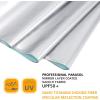 imageG4Free UPF 50 UV Protection 54 Inch Large Reverse Travel Umbrella 10 Ribs Windproof Compact Sun Blocking Inverted Car Umbrellas Automatic Open Close Lake BlueSilverUVLake BlueSilver