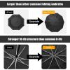 imageG4Free UPF 50 UV Protection 54 Inch Large Reverse Travel Umbrella 10 Ribs Windproof Compact Sun Blocking Inverted Car Umbrellas Automatic Open Close Lake BlueSilverBlack