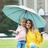 imageG4Free UPF 50 UV Protection 54 Inch Large Reverse Travel Umbrella 10 Ribs Windproof Compact Sun Blocking Inverted Car Umbrellas Automatic Open Close Lake BlueSilverUVLake BlueSilver