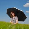 imageG4Free UPF 50 UV Protection Large Travel Umbrella 4246 Inch Auto Open Close Windproof Sun Blocking UmbrellaBlackSilver