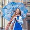 imageG4Free UPF 50 UV Protection Large Travel Umbrella 4246 Inch Auto Open Close Windproof Sun Blocking UmbrellaBlue SkySilver