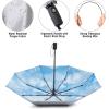 imageG4Free UPF 50 UV Protection Large Travel Umbrella 4246 Inch Auto Open Close Windproof Sun Blocking UmbrellaBlue SkySilver
