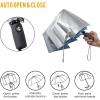 imageG4Free UPF 50 UV Protection Large Travel Umbrella 4246 Inch Auto Open Close Windproof Sun Blocking UmbrellaBlue SkySilver