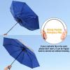 imageG4Free UPF 50 UV Protection Large Travel Umbrella 4246 Inch Auto Open Close Windproof Sun Blocking UmbrellaBlueSilver