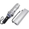 imageG4Free UPF 50 UV Protection Large Travel Umbrella 4246 Inch Auto Open Close Windproof Sun Blocking UmbrellaBlueSilver