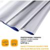 imageG4Free UPF 50 UV Protection Large Travel Umbrella 4246 Inch Auto Open Close Windproof Sun Blocking UmbrellaBlueSilver