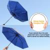 imageG4Free UPF 50 UV Protection Large Travel Umbrella 4246 Inch Auto Open Close Windproof Sun Blocking UmbrellaBlueSilver