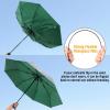 imageG4Free UPF 50 UV Protection Large Travel Umbrella 4246 Inch Auto Open Close Windproof Sun Blocking UmbrellaDark GreenSilver