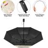 imageG4Free UPF 50 UV Protection Large Travel Umbrella 4246 Inch Auto Open Close Windproof Sun Blocking UmbrellaFlowersBlack