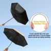 imageG4Free UPF 50 UV Protection Large Travel Umbrella 4246 Inch Auto Open Close Windproof Sun Blocking UmbrellaFlowersBlack