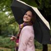 imageG4Free UPF 50 UV Protection Large Travel Umbrella 4246 Inch Auto Open Close Windproof Sun Blocking UmbrellaFlowersBlack