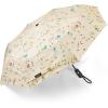 imageG4Free UPF 50 UV Protection Large Travel Umbrella 4246 Inch Auto Open Close Windproof Sun Blocking UmbrellaFlowersBlack