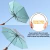 imageG4Free UPF 50 UV Protection Large Travel Umbrella 4246 Inch Auto Open Close Windproof Sun Blocking UmbrellaLake BlueSilver