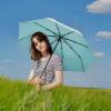 imageG4Free UPF 50 UV Protection Large Travel Umbrella 4246 Inch Auto Open Close Windproof Sun Blocking UmbrellaLake BlueSilver
