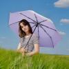 imageG4Free UPF 50 UV Protection Large Travel Umbrella 4246 Inch Auto Open Close Windproof Sun Blocking UmbrellaLight PurpleSilver