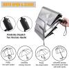 imageG4Free UPF 50 UV Protection Large Travel Umbrella 4246 Inch Auto Open Close Windproof Sun Blocking UmbrellaPeacockSilver