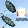imageG4Free UPF 50 UV Protection Large Travel Umbrella 4246 Inch Auto Open Close Windproof Sun Blocking UmbrellaPeacockSilver