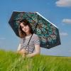 imageG4Free UPF 50 UV Protection Large Travel Umbrella 4246 Inch Auto Open Close Windproof Sun Blocking UmbrellaPeacockSilver