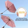 imageG4Free UPF 50 UV Protection Large Travel Umbrella 4246 Inch Auto Open Close Windproof Sun Blocking UmbrellaPinkSilver