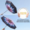 imageG4Free UPF 50 UV Protection Large Travel Umbrella 4246 Inch Auto Open Close Windproof Sun Blocking UmbrellaPurple DaisySilver