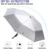 imageG4Free UPF 50 UV Protection Large Travel Umbrella 4246 Inch Auto Open Close Windproof Sun Blocking UmbrellaStarrySilver