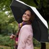 imageG4Free UPF 50 UV Protection Large Travel Umbrella 4246 Inch Auto Open Close Windproof Sun Blocking UmbrellaWhiteBlack