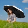 imageG4Free UPF 50 UV Protection Large Travel Umbrella 4246 Inch Auto Open Close Windproof Sun Blocking UmbrellaWhiteBlack