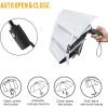 imageG4Free UPF 50 UV Protection Large Travel Umbrella 4246 Inch Auto Open Close Windproof Sun Blocking UmbrellaWhiteBlack