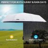 imageG4Free UPF 50 UV Protection Large Travel Umbrella 4246 Inch Auto Open Close Windproof Sun Blocking UmbrellaWhiteBlack