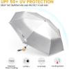 imageG4Free UPF 50 UV Protection Travel Sun Umbrella Compact 42 Inch Small UV Blocking SPF Umbrella Auto Open CloseBlack