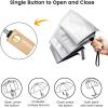 imageG4Free UPF 50 UV Protection Travel Sun Umbrella Compact 42 Inch Small UV Blocking SPF Umbrella Auto Open CloseBlack